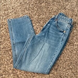 H&M Straight High Waisted Denim Jeans